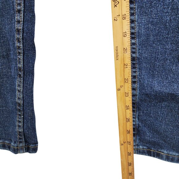 Wrangler Mens Relaxed Fit Denim Jeans Size 42x30 Blue Mid Wash - Picture 9 of 11